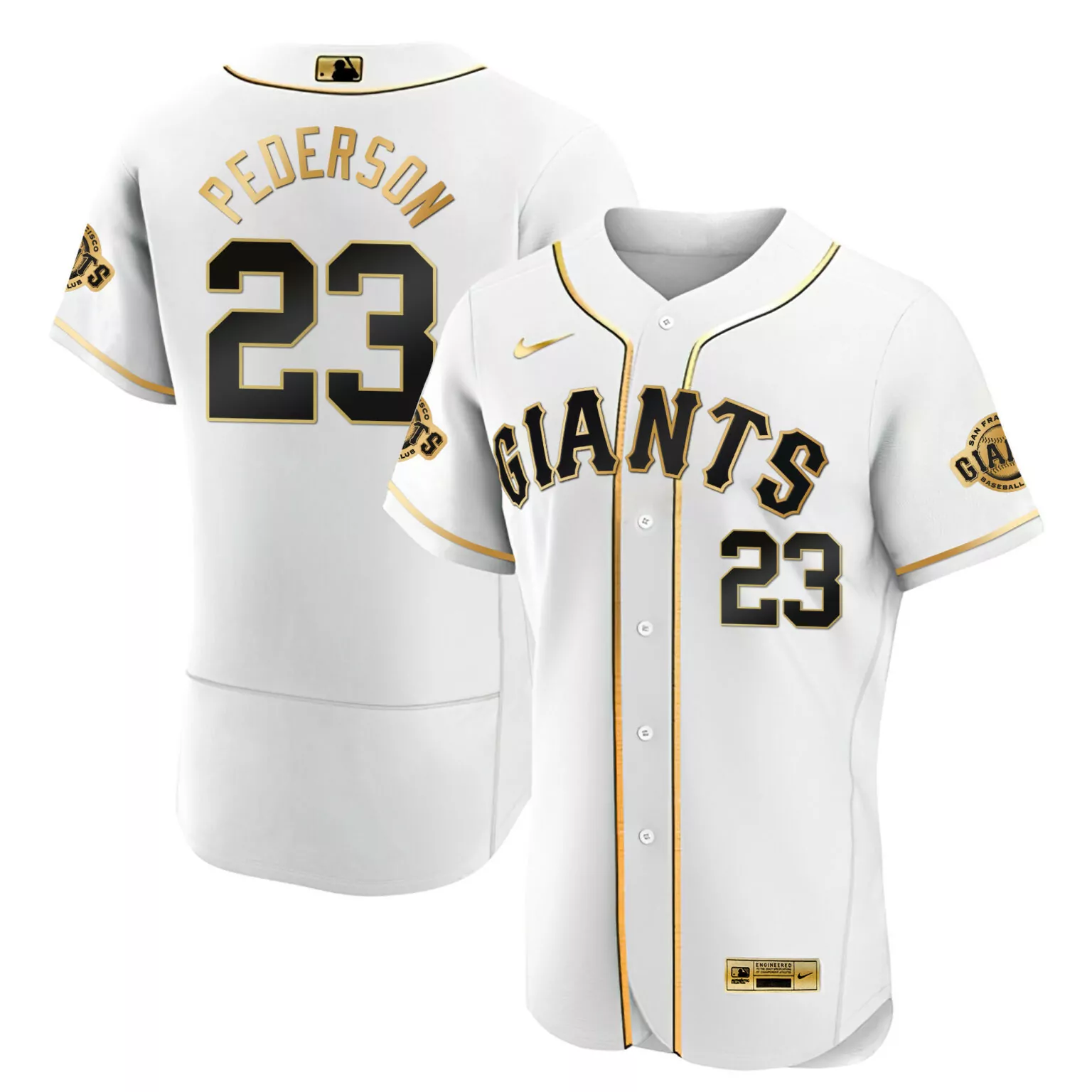 Personalized Flex white gold joc pederson san francisco giants black limited gold jersey all stitched 3904