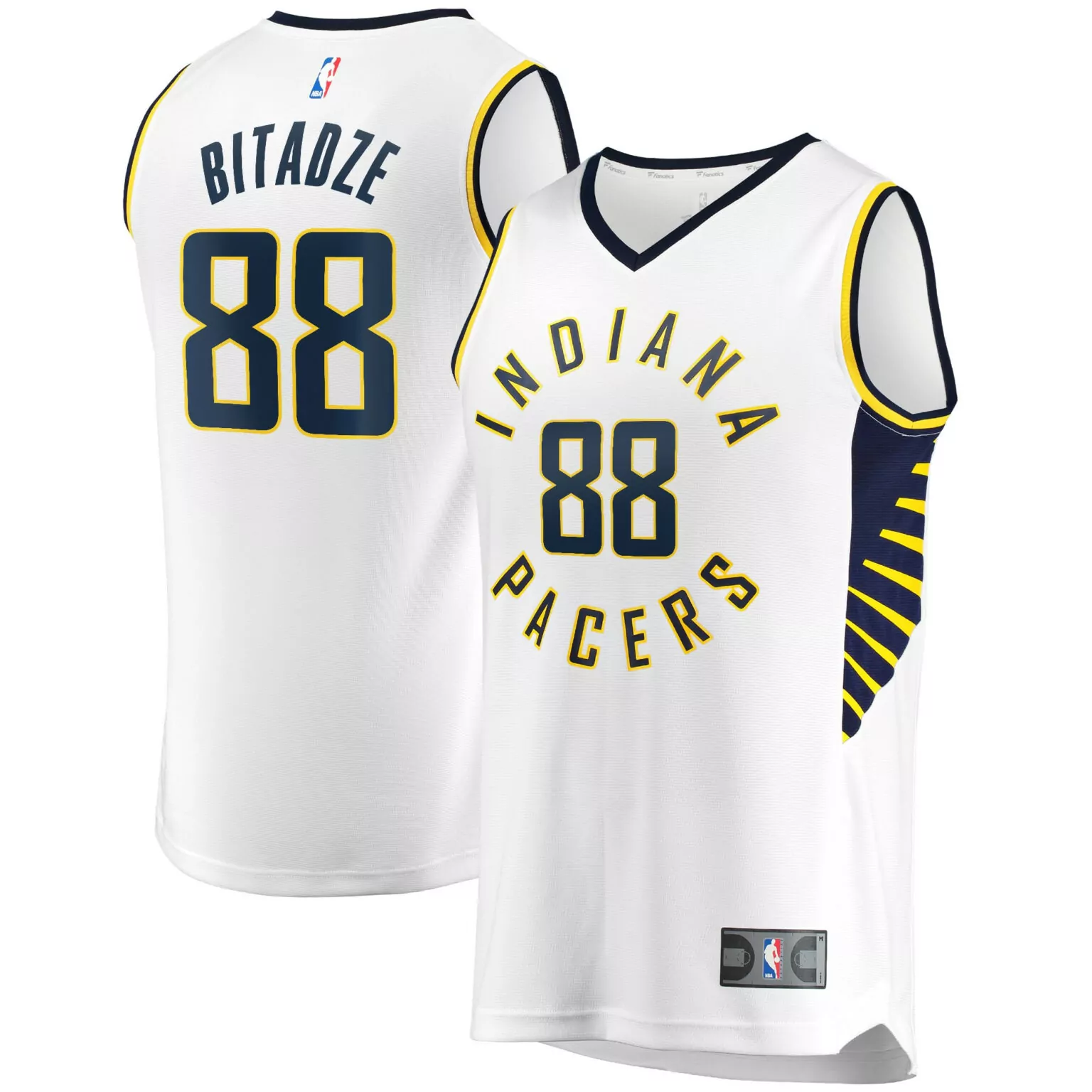 Customizable Goga bitadze indiana pacers fast break player jersey association edition white nba 5339