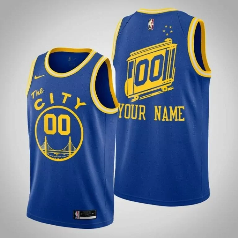 Personalized Golden state warriors 2020 nba new arrival personalized custom royal blue jersey 9385