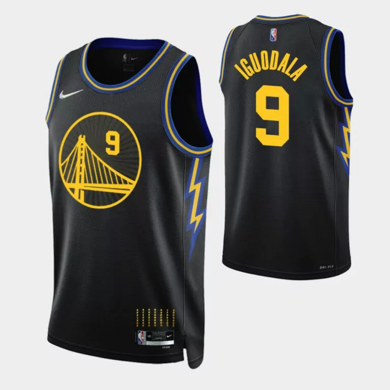 Custom Golden state warriors andre iguodala 9 nba 202122 city black jersey golden state warriors fans 1756