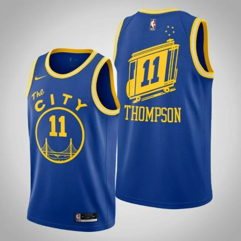 Personalized Golden state warriors klay thompson 11 2020 nba new arrival blue jersey 4123