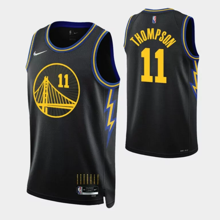 Personalized Golden state warriors klay thompson 11 nba 202122 city black jersey golden state warriors fans 7280