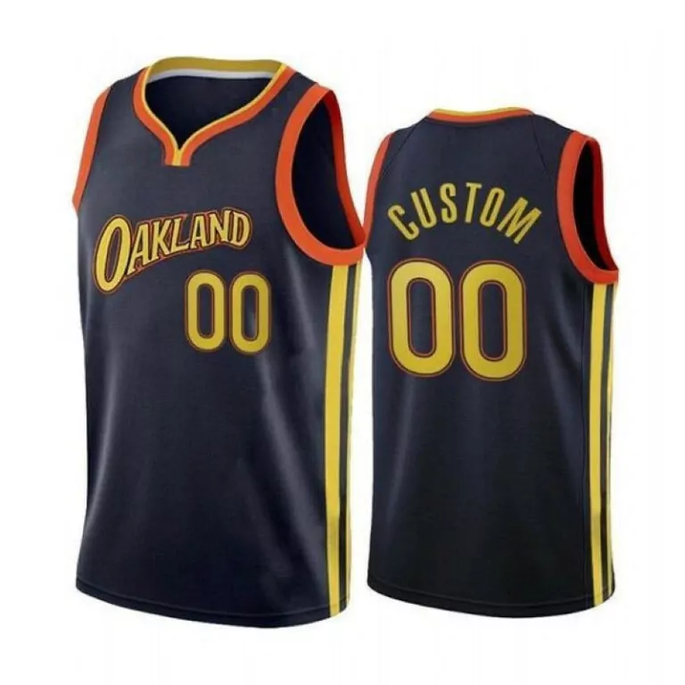 Custom Golden state warriors oakland nba 2020 new arrival personalized name navy blue jersey 2670