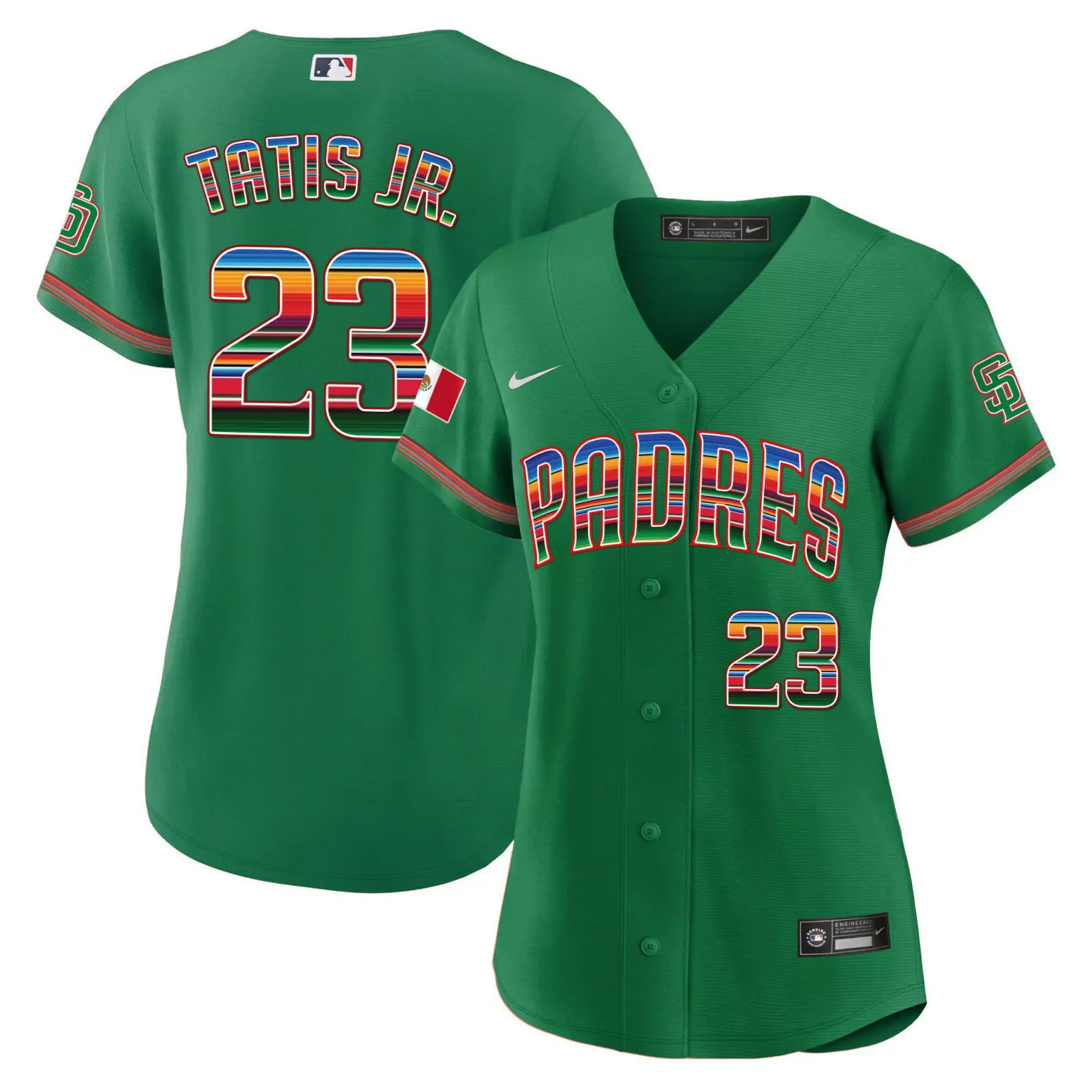 Personalized Green fernando tatis jr san diego padres mexico jersey all stitched 3782
