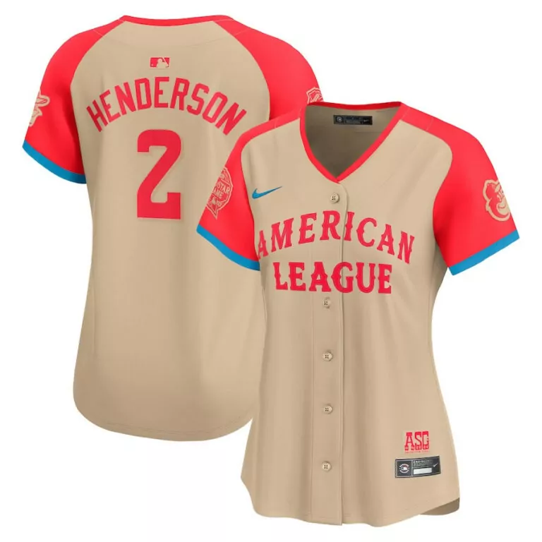 Custom Gunnar henderson baltimore orioles american league 2024 all star game jersey cream 3876