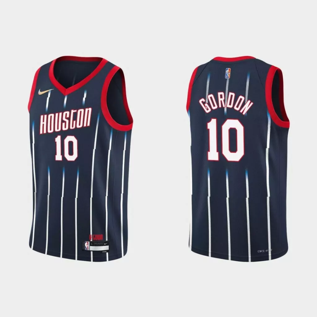 Customizable Houston rockets eric gordon 10 nba basketball city navy jersey rockets fans 8211
