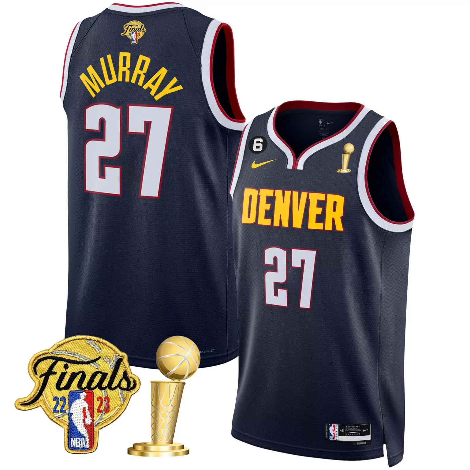 Customizable Icon jamal murray denver nuggets 2023 finals champions patch jersey all stitched 4810