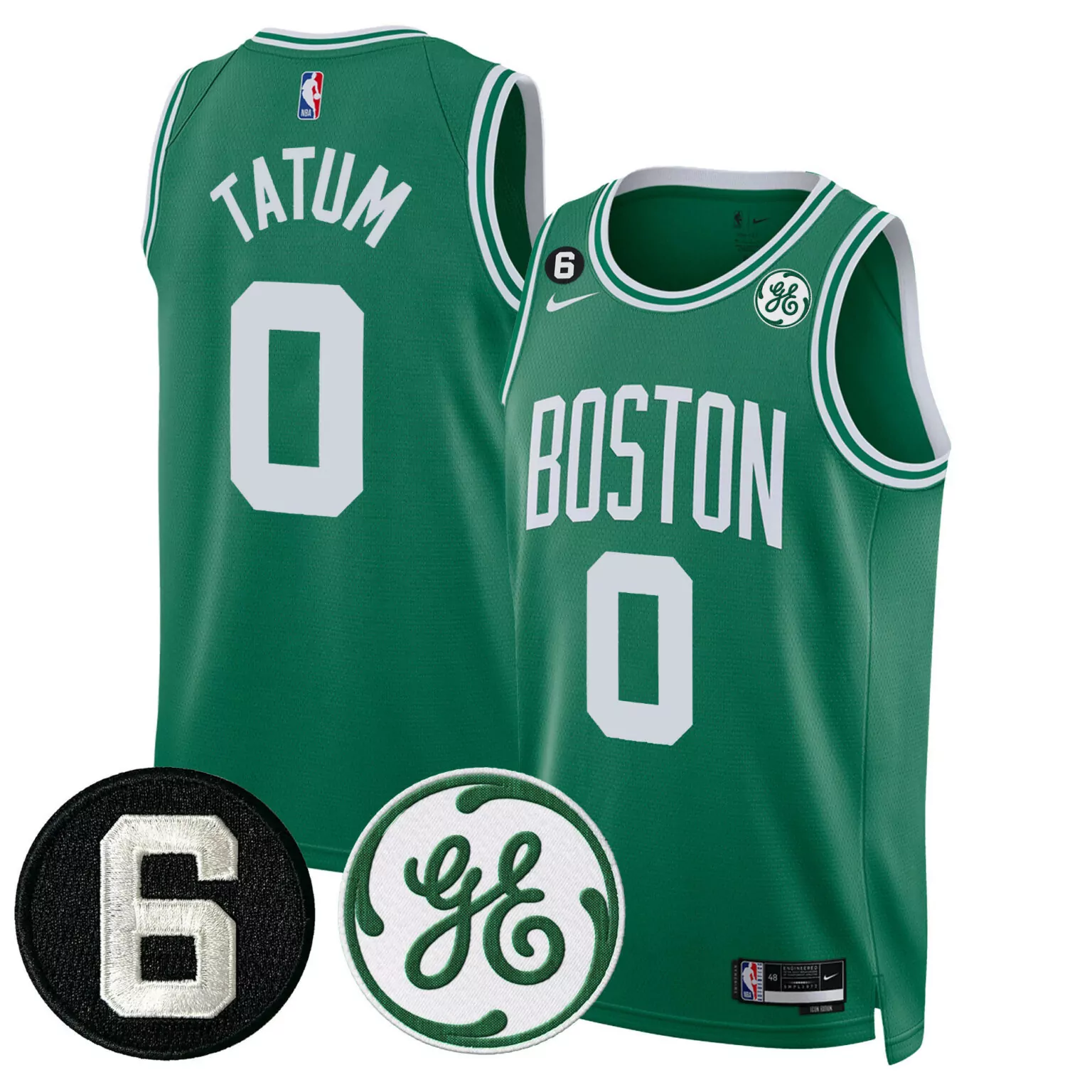 Personalized Icon jayson tatum boston celtics bill russell john havlicek patch jersey all stitched 8446