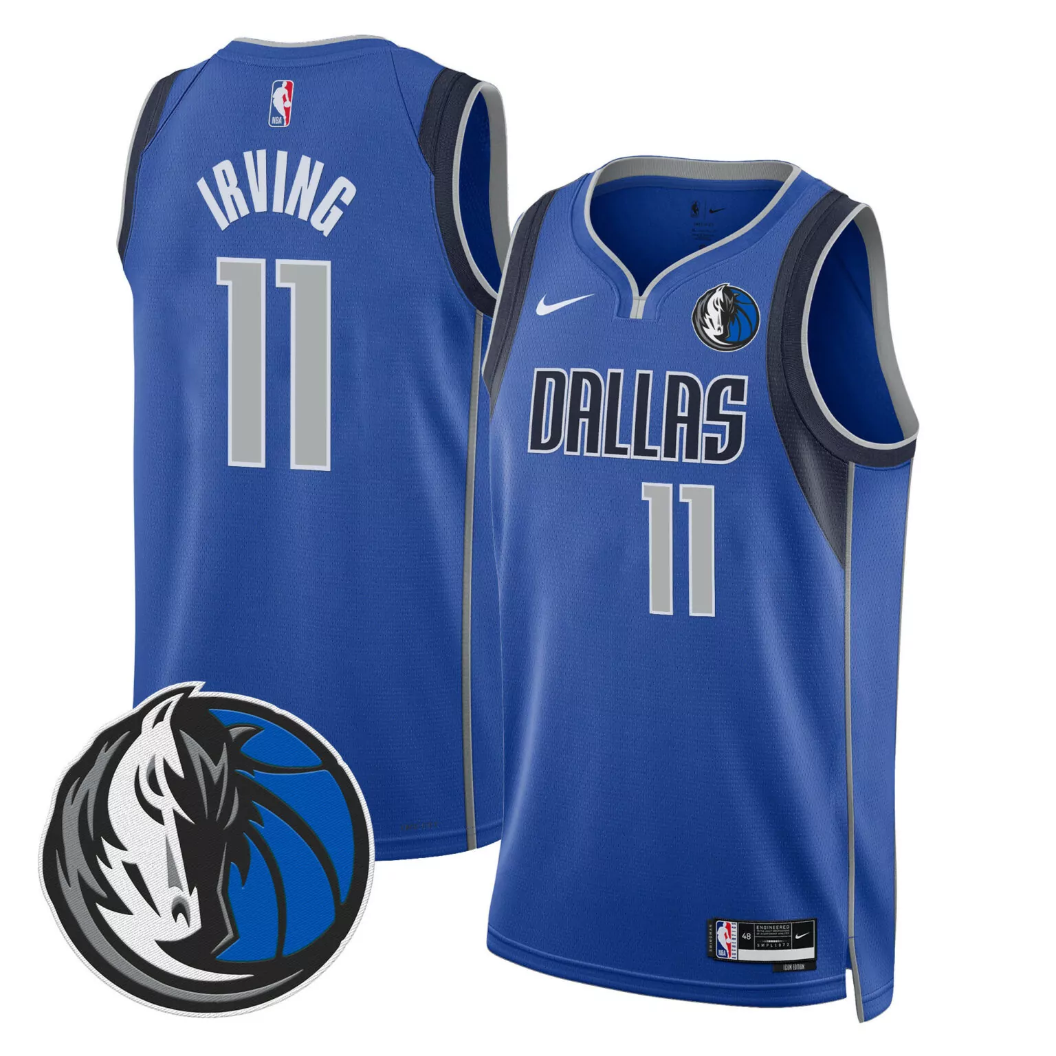 Customizable Icon kyrie irving dallas mavericks swingman jersey v2 all stitched 4823