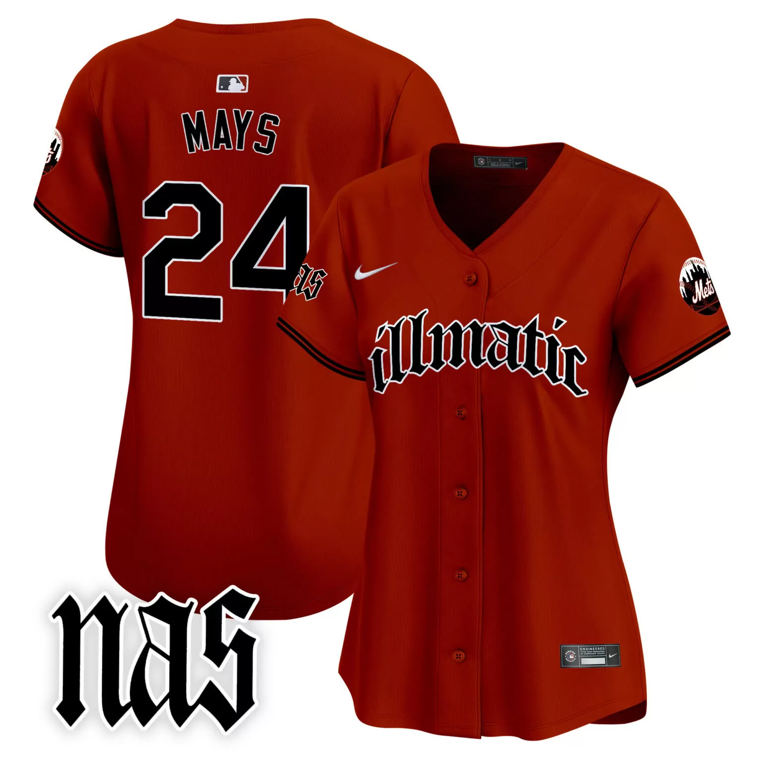 Personalized Illmatic willie mays new york mets nas illmatic jersey all stitched 8213