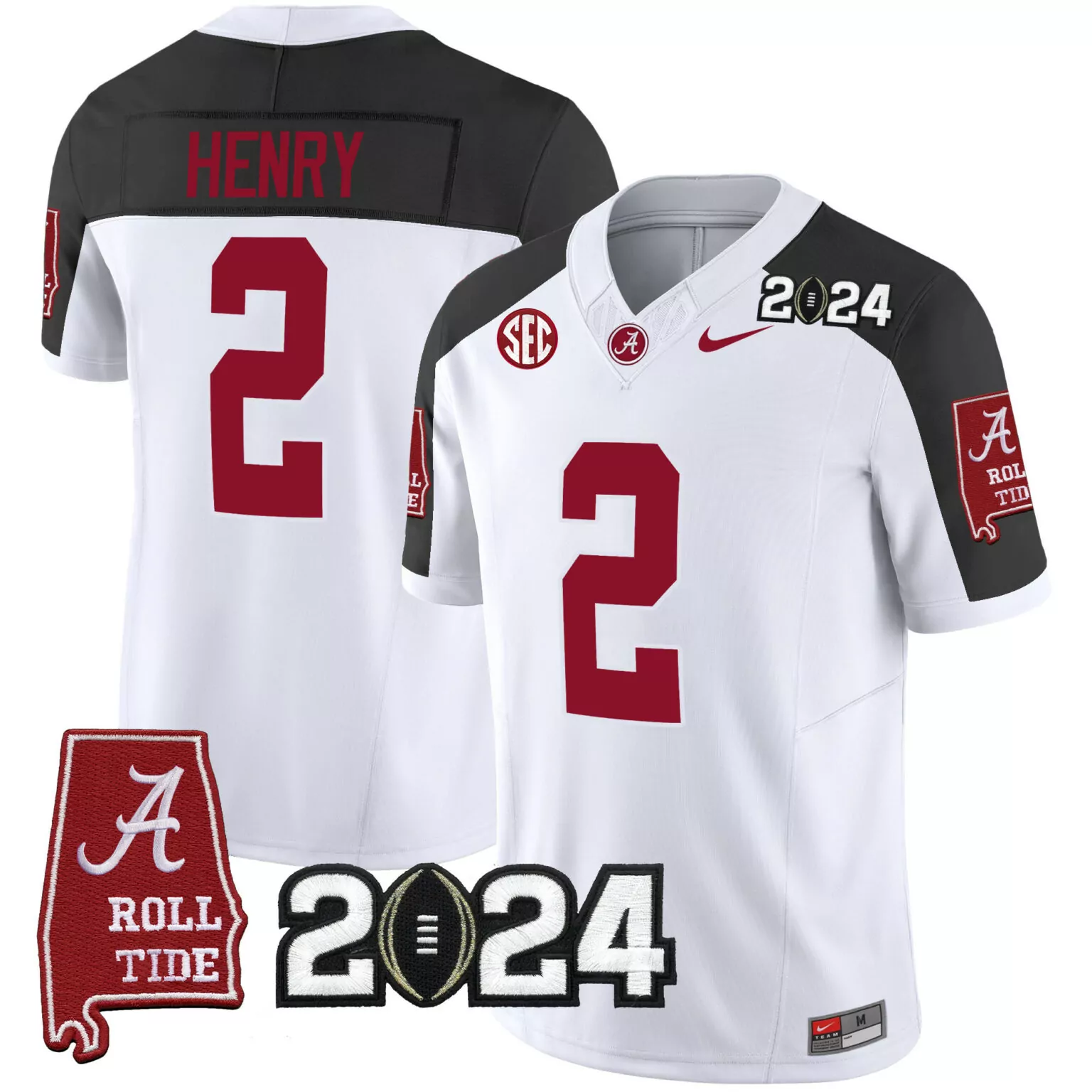Customizable Inverted derrick henry alabama crimson tide 2024 jersey all stitched 4145