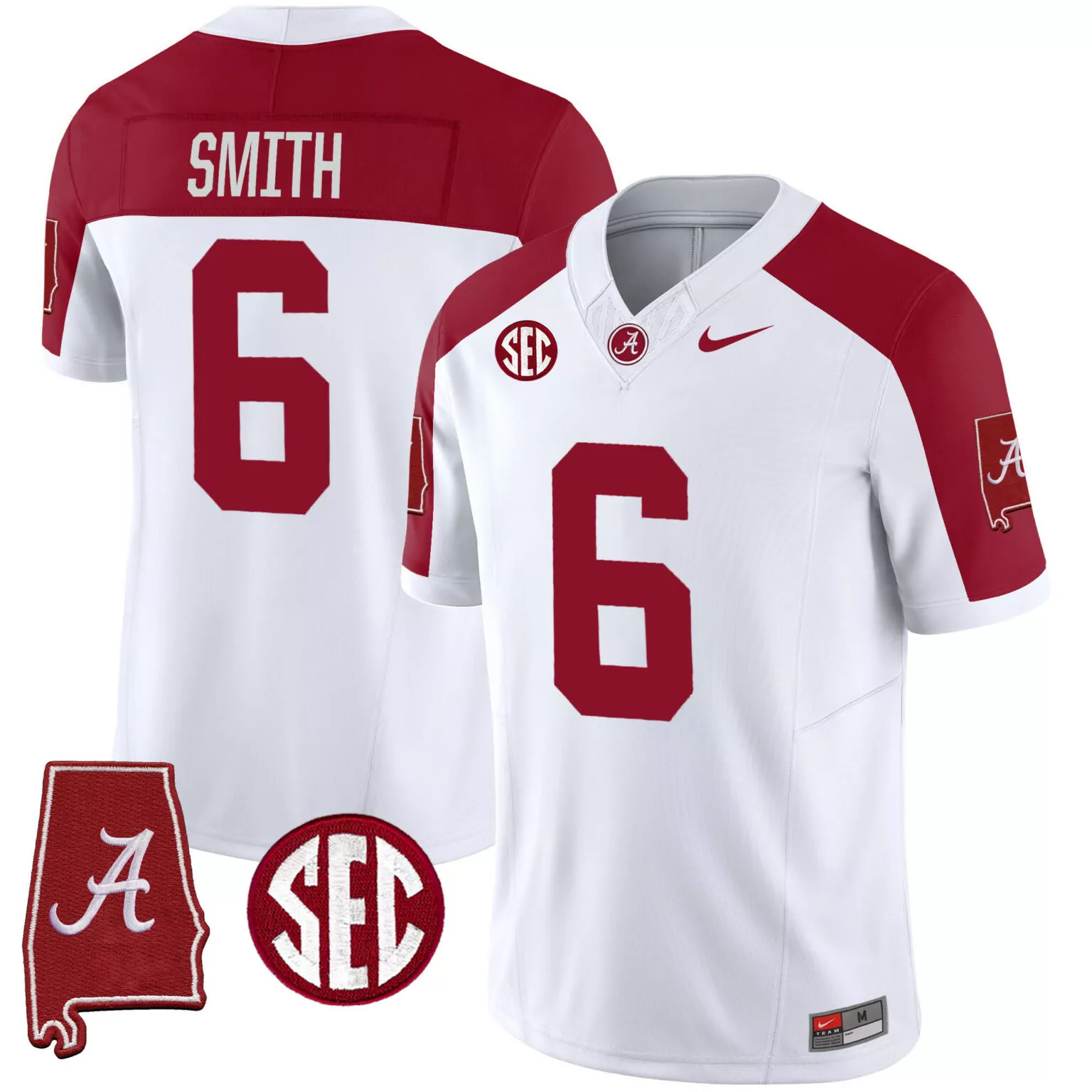 Personalized Inverted devonta smith alabama crimson tide jersey alabama map all stitched 2266