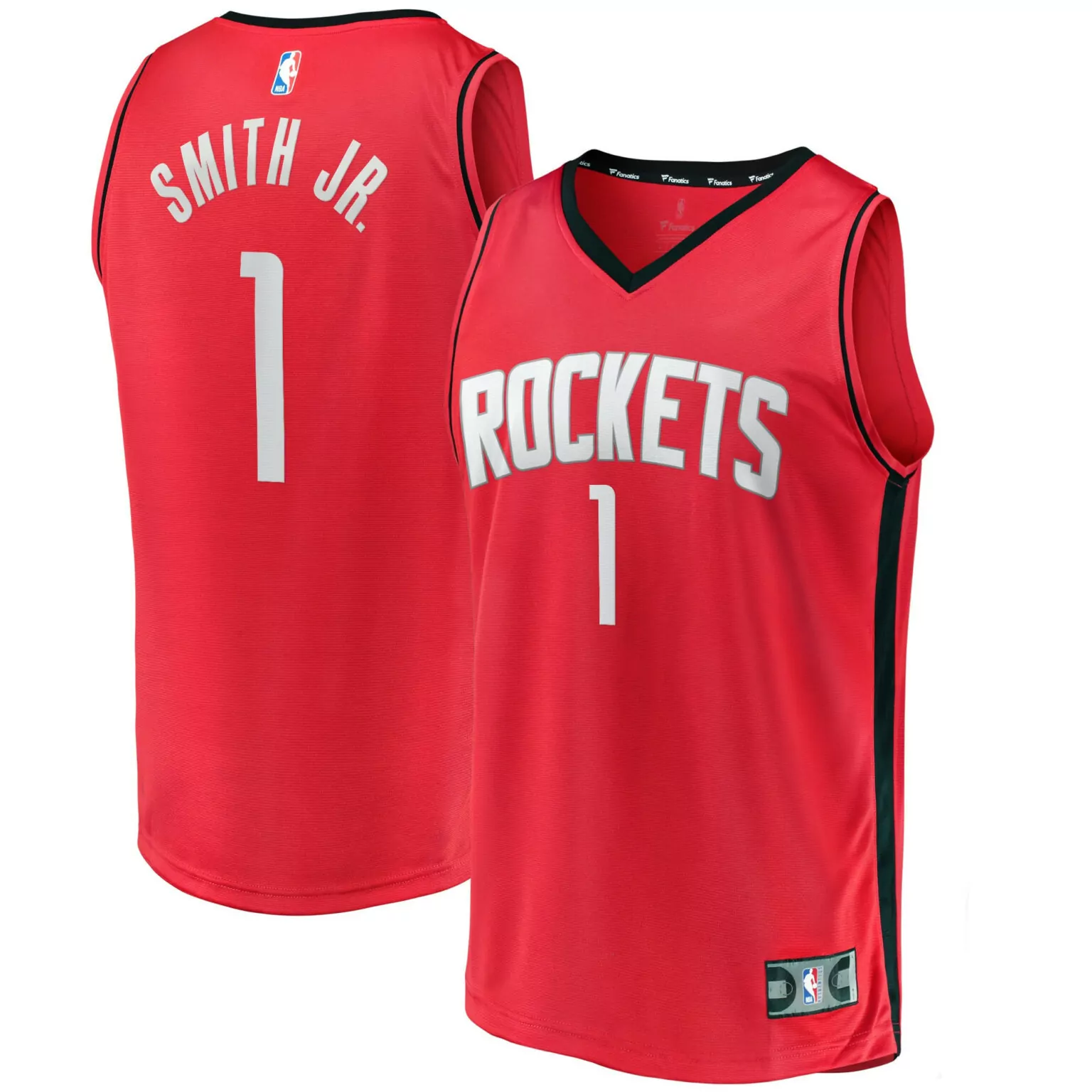 Personalized Jabari smith jr houston rockets 2022 nba draft first round pick fast break jersey icon edition red nba 9748