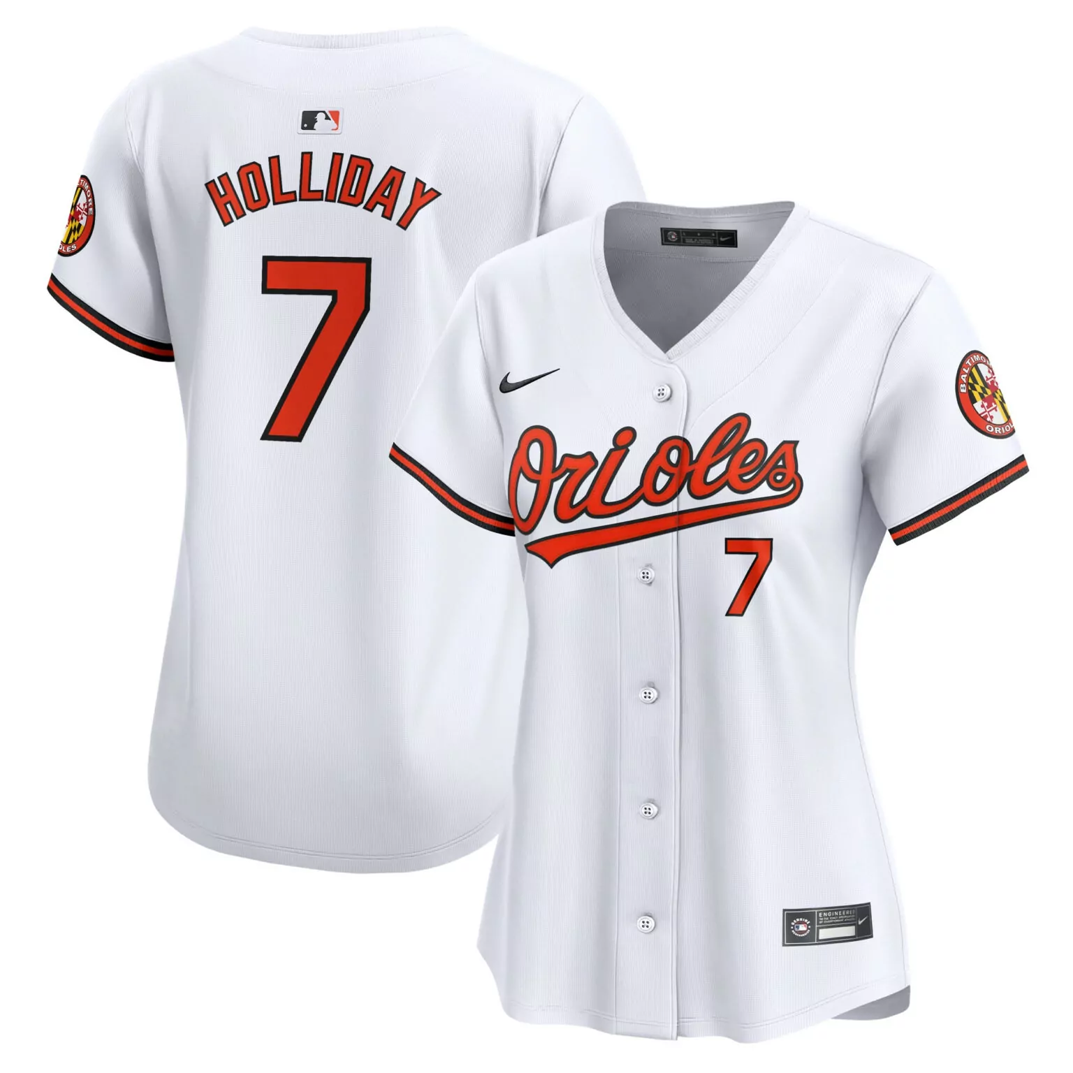 Custom Jackson holliday baltimore orioles womens home player jersey white 5573