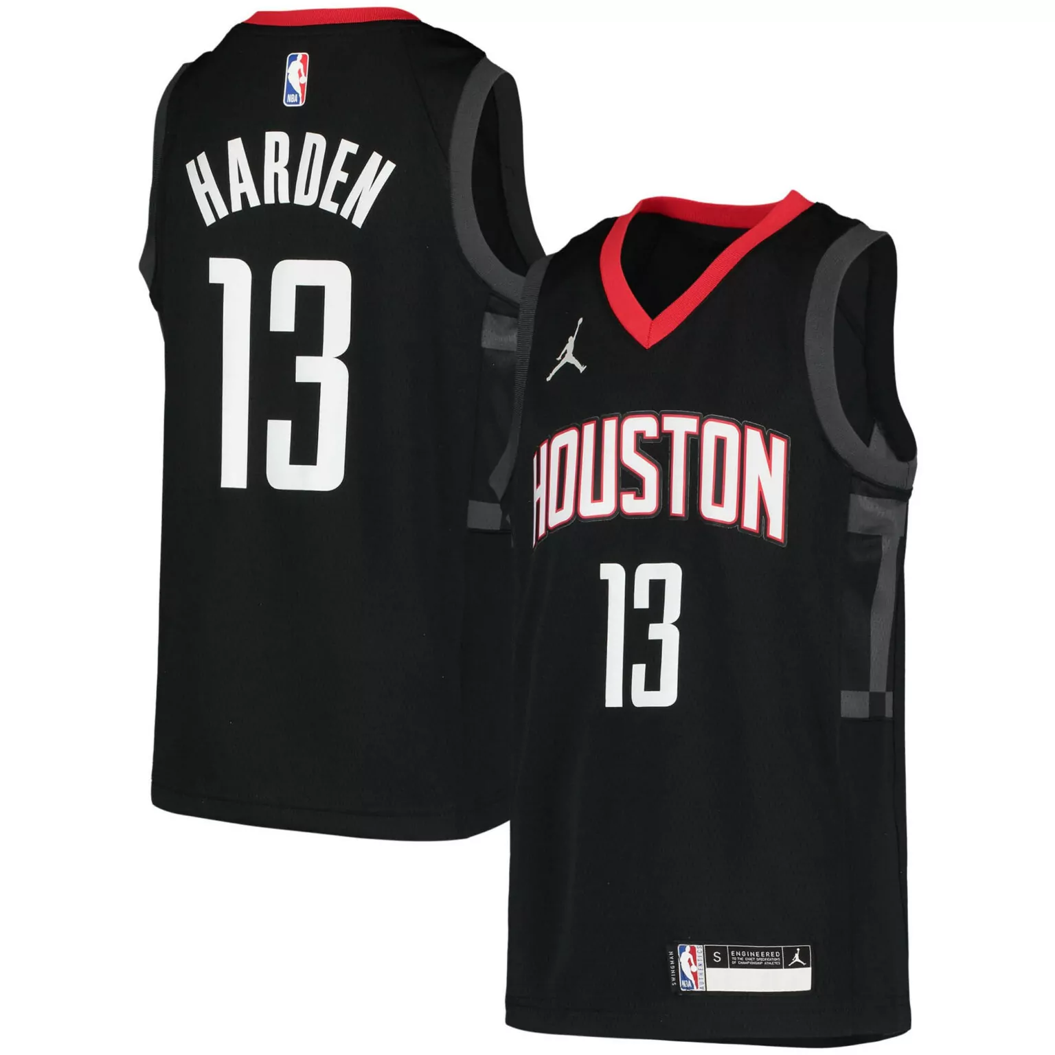 Customizable James harden houston rockets jordan brand 202021 player jersey black statement edition nba 1228
