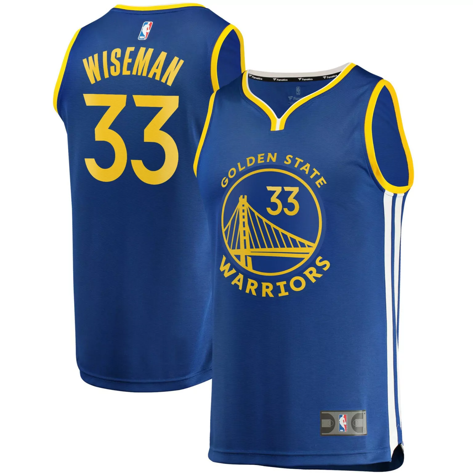 Customizable James wiseman golden state warriors 202122 fast break jersey icon edition royal nba 8601