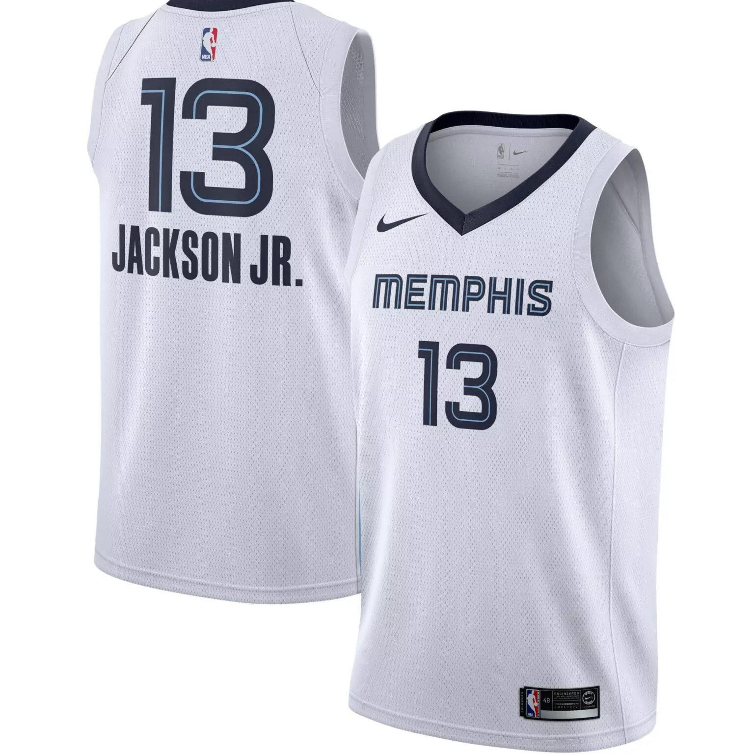 Personalized Jaren jackson jr memphis grizzlies 20192020 jersey association edition white nba 9588