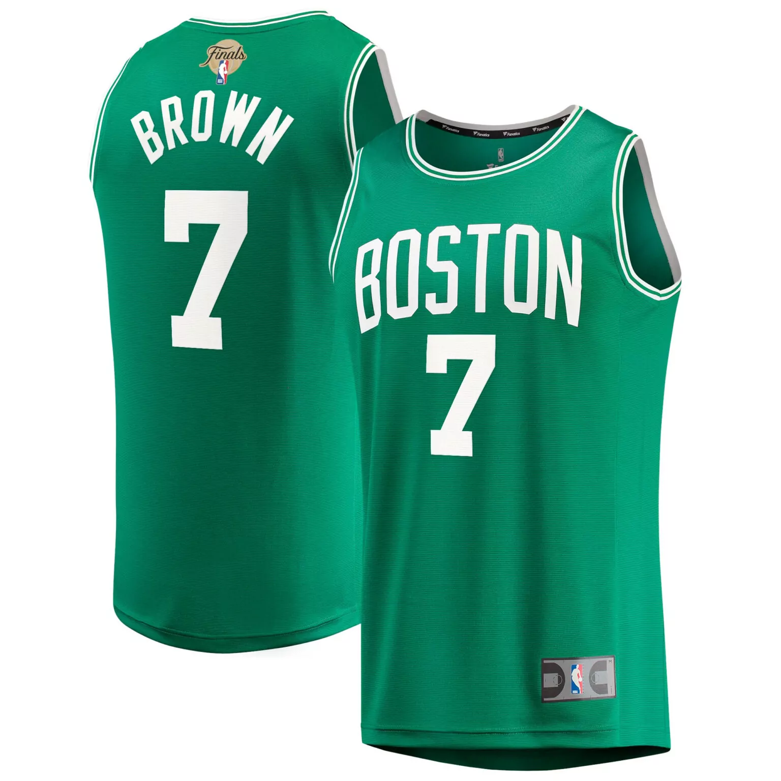 Customizable Jaylen brown boston celtics 2022 nba finals fast break player jersey kelly green 1533