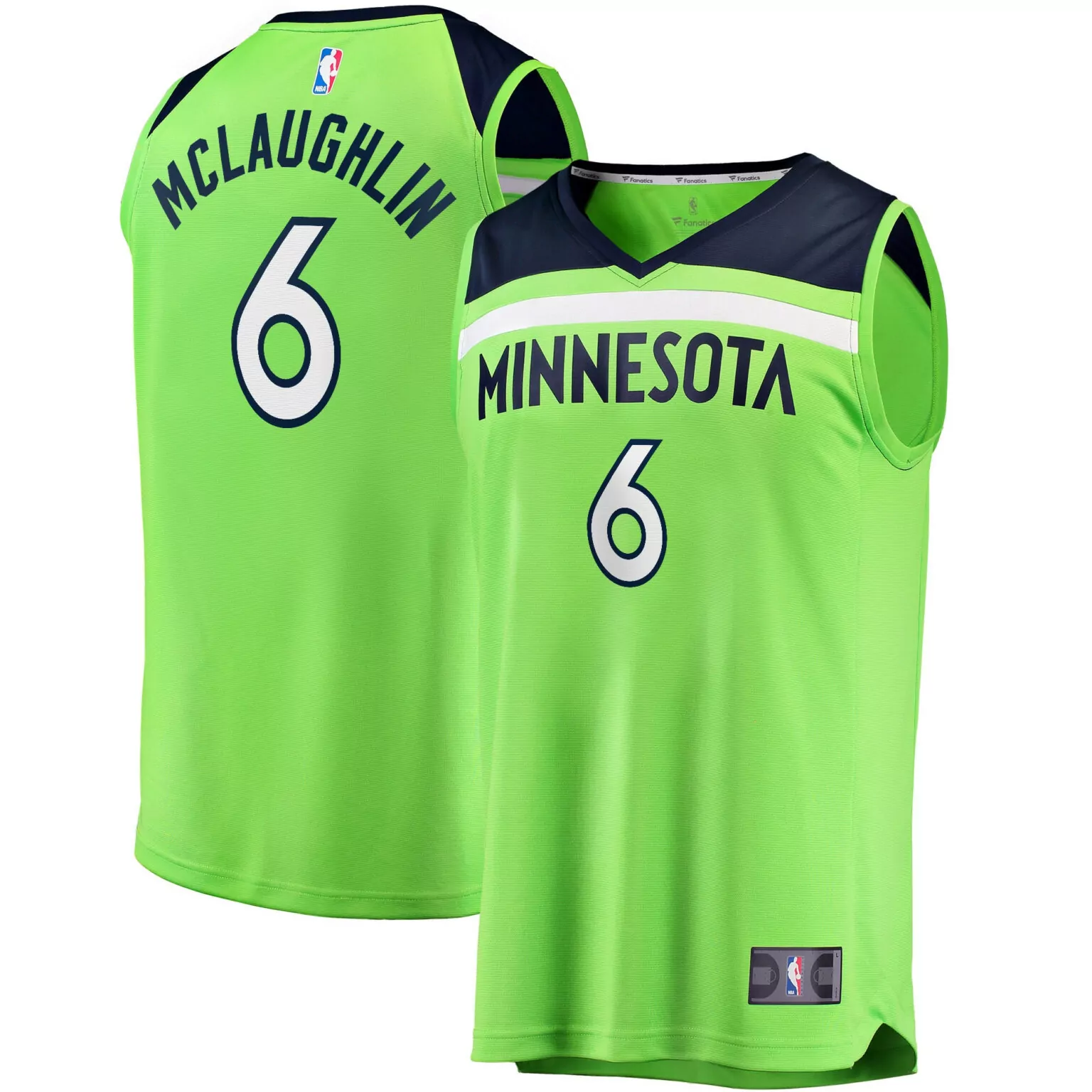 Personalized Jordan mclaughlin minnesota timberwolves fast break player jersey statement edition green nba 6899