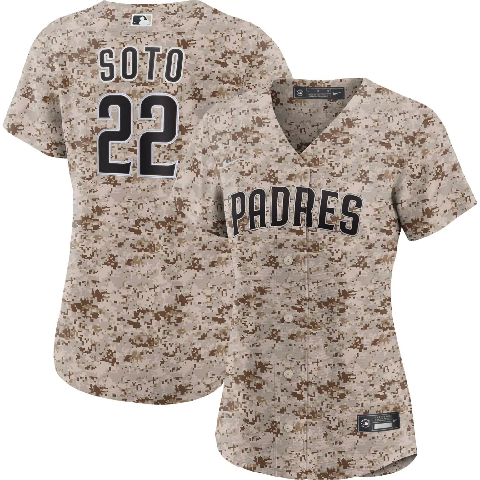 Personalized Juan soto san diego padres womens usmc alternate player jersey camo 6861