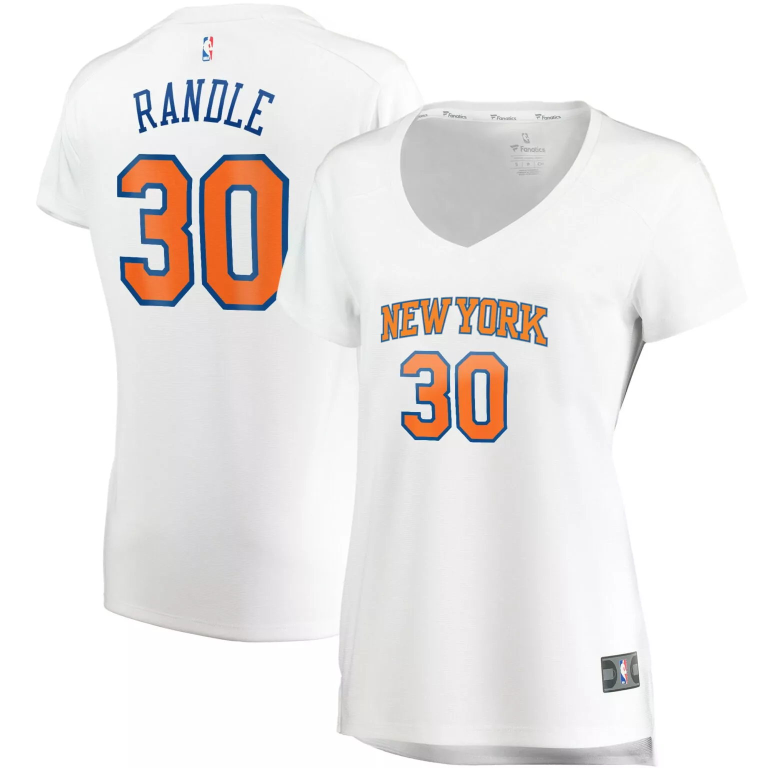 Personalized Julius randle new york knicks fast break player jersey association edition white nba 8117