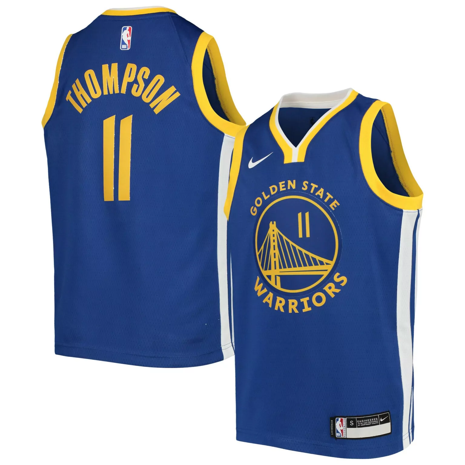 Custom Klay thompson golden state warriors team jersey icon edition blue nba 2399