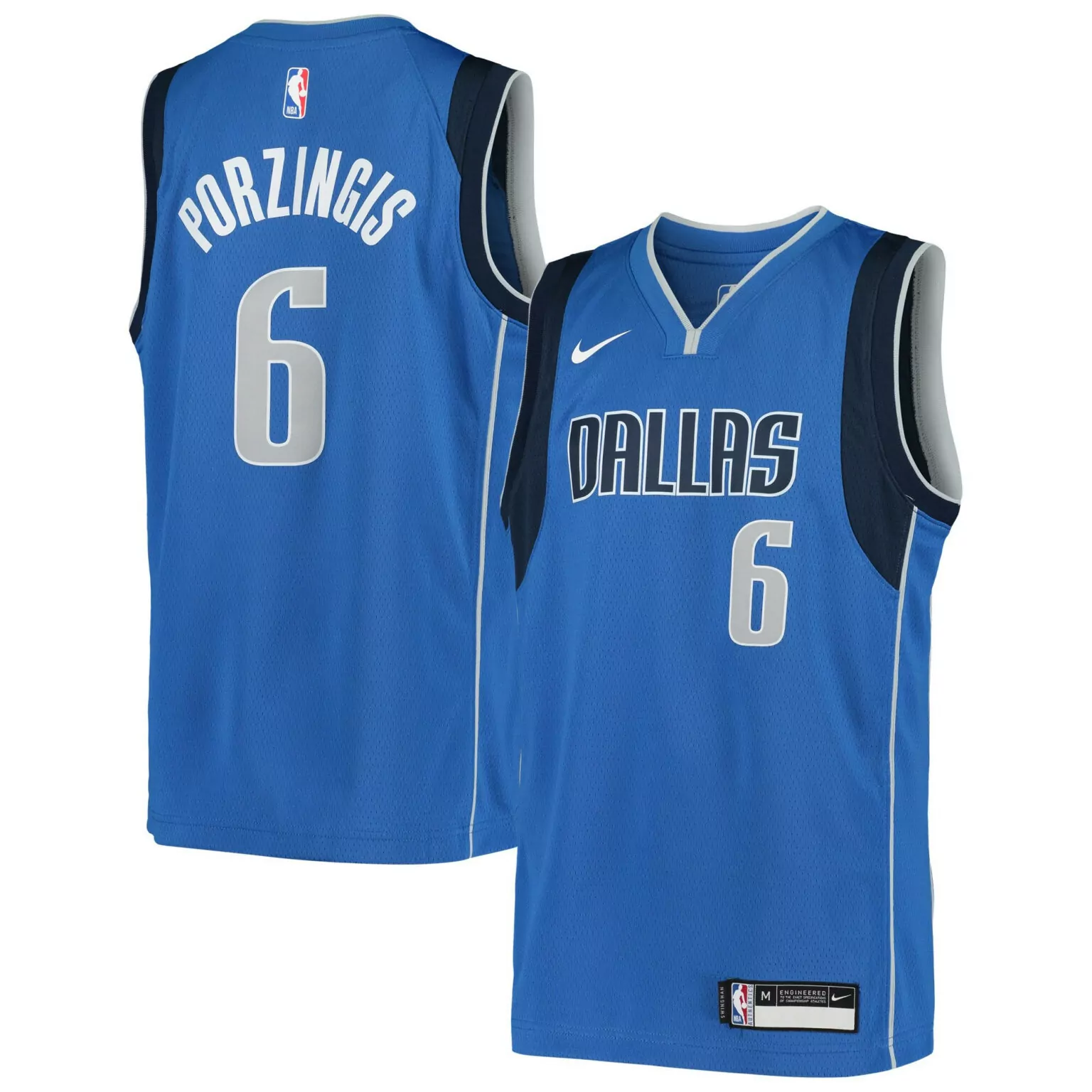 Personalized Kristaps porzingis dallas mavericks 202021 jersey icon edition blue nba 1763