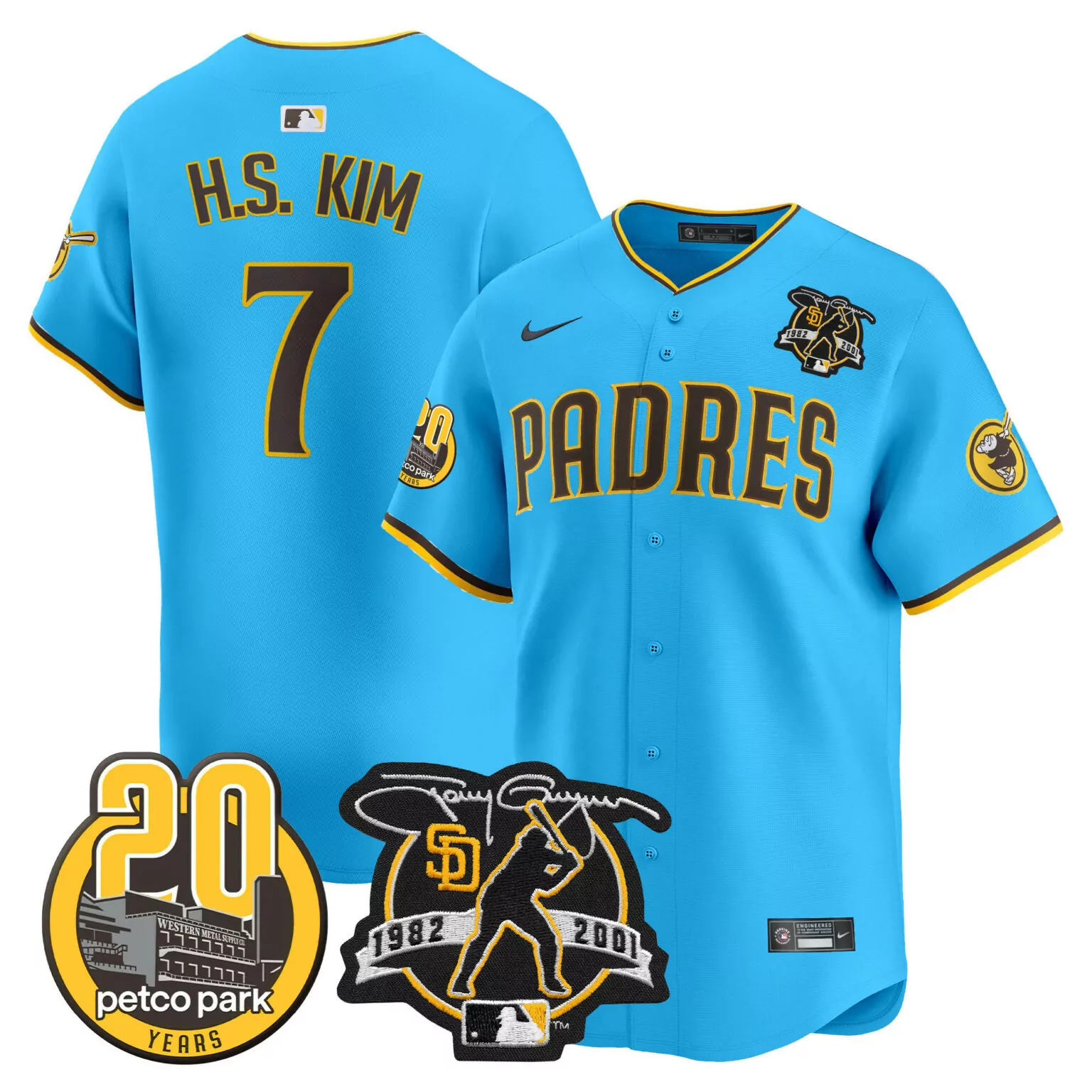 Customizable Green tony gwynn san diego padres mexico for peter patch jersey all stitched 7559