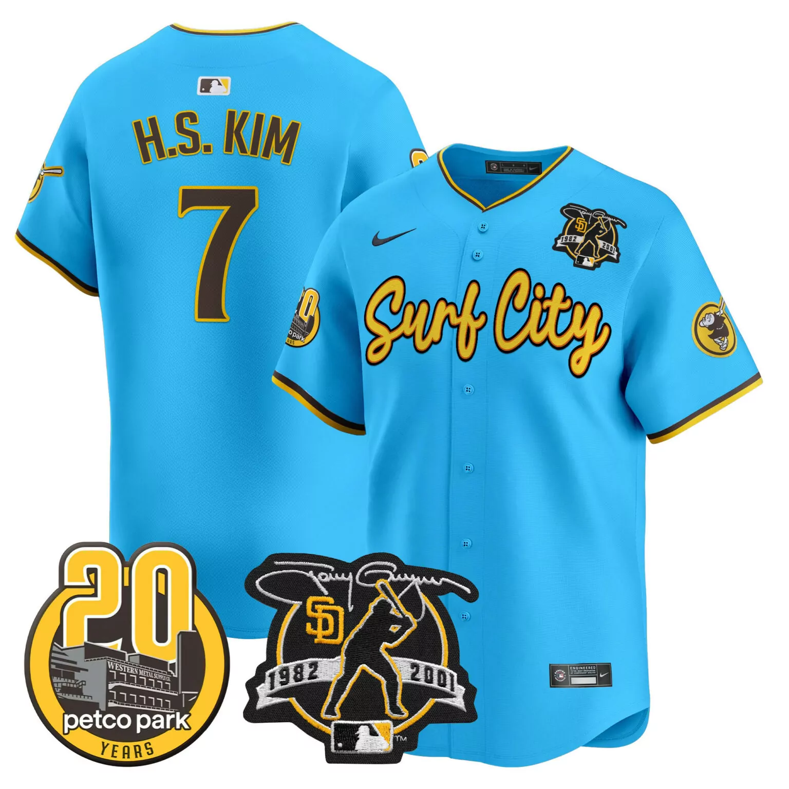 Customizable Green tony gwynn san diego padres mexico for peter patch jersey all stitched 7559