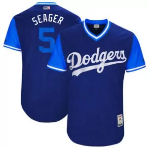 Customizable Los angeles dodgers 5 corey seager seager majestic royal 2017 players weekend jersey 8660