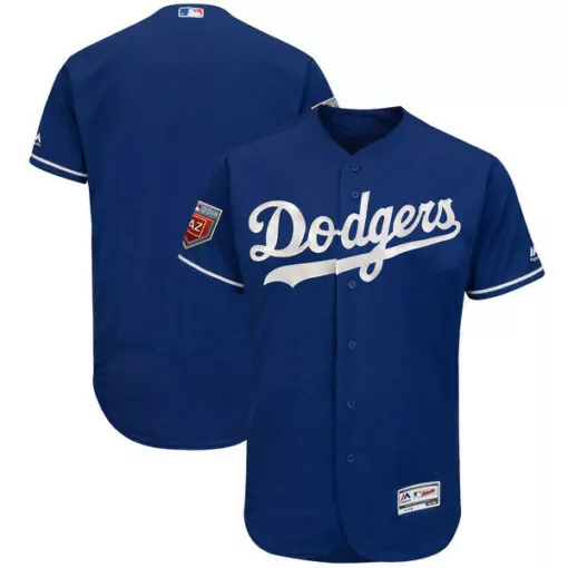 Personalized Los angeles dodgers blank royal 2018 spring training flexbase jersey 9502