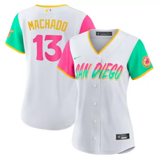Custom Green manny machado san diego padres california map jersey all stitched 1967