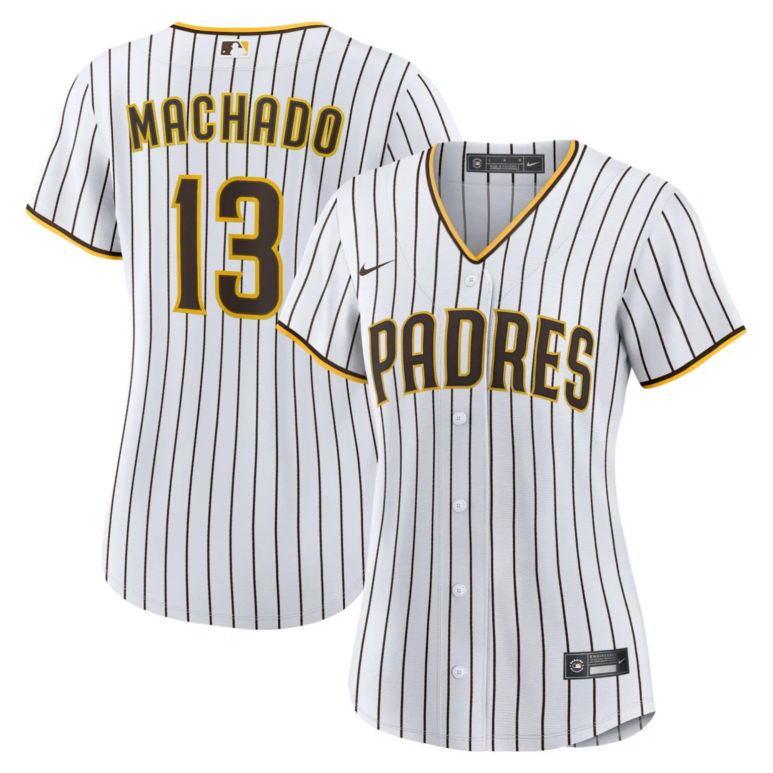 Customizable Manny machado san diego padres womens home player jersey whitebrown 1576
