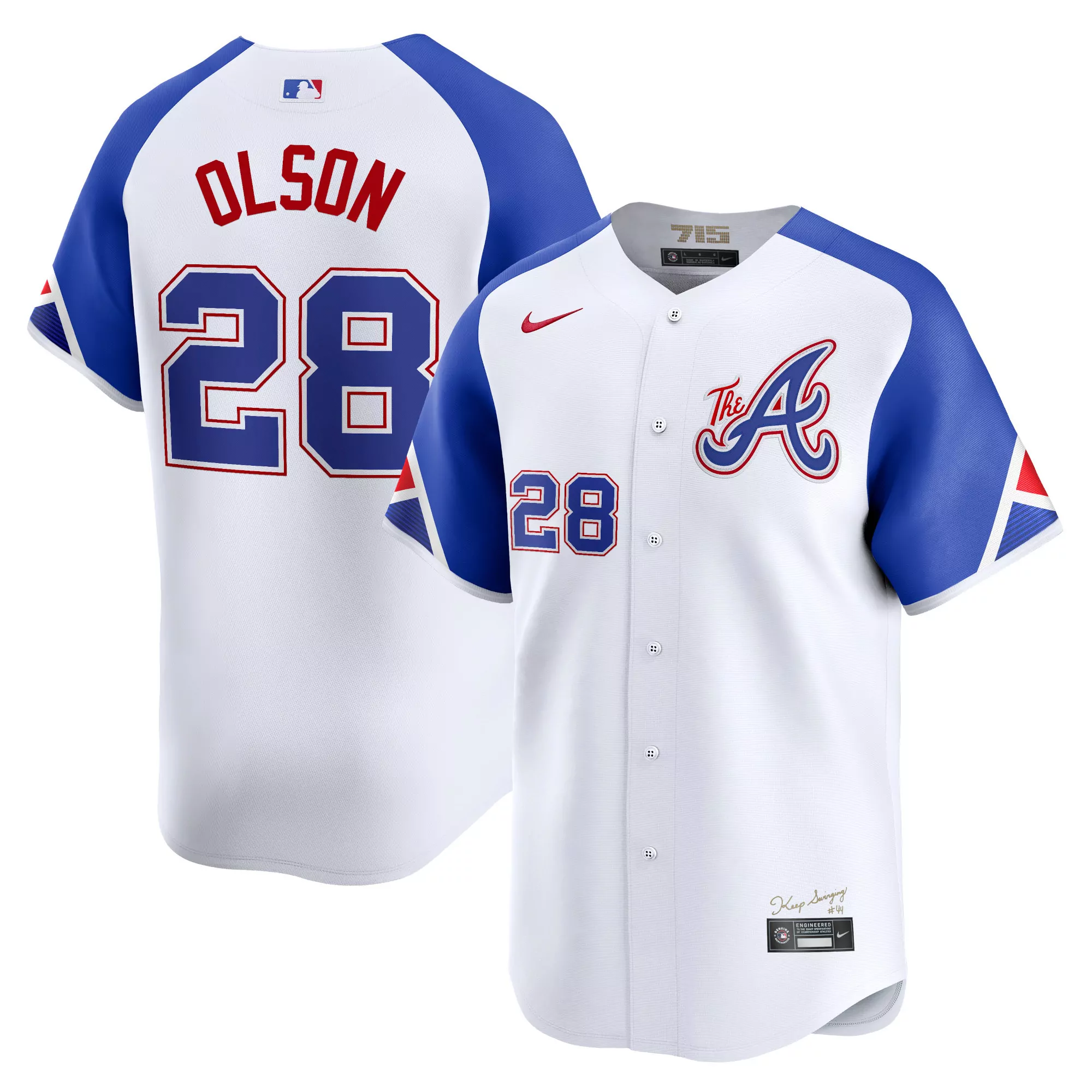 Customizable Matt olson atlanta atlanta braves city connect player jersey white 6064