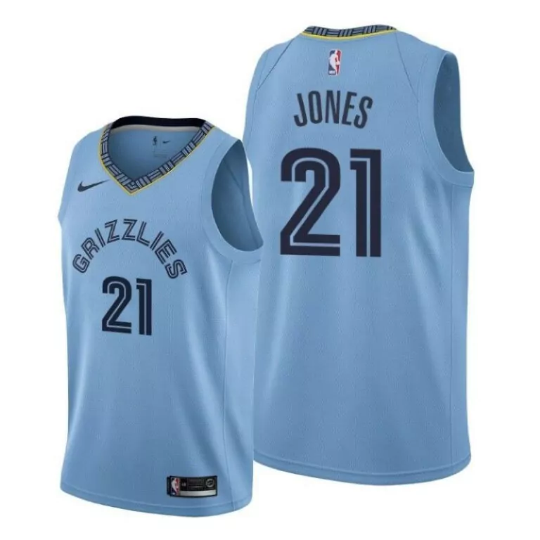 Customizable Memphis grizzlies brandeddie jones 6 nba 2020 new arrival blue jersey 9940