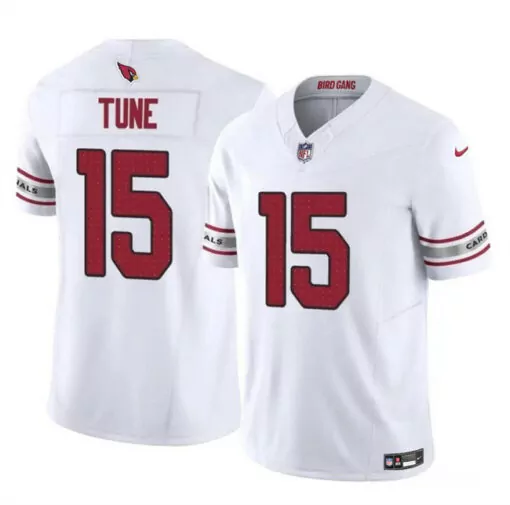 Customizable Mens arizona cardinals 15 clayton tune white 2023 fuse untouchable football stitched jersey 1584