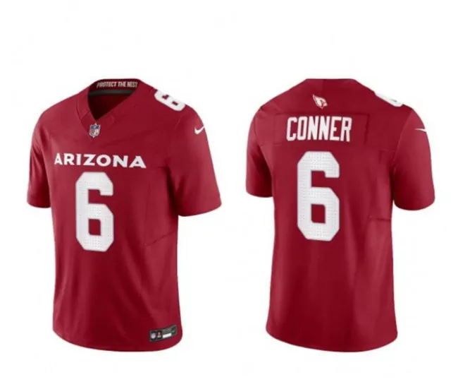 Personalized Mens arizona cardinals 6 james conner red 2023 fuse untouchable fuse football stitched jersey 8829