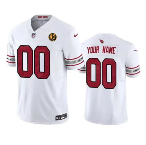 Customizable Mens arizona cardinals custom white 2023 fuse with john madden patch vapor football stitched jersey 8597
