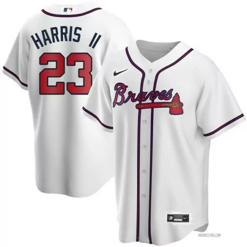 Personalized Mens atlanta atlanta braves 23 michael harris ii white cool base stitched jersey 6612