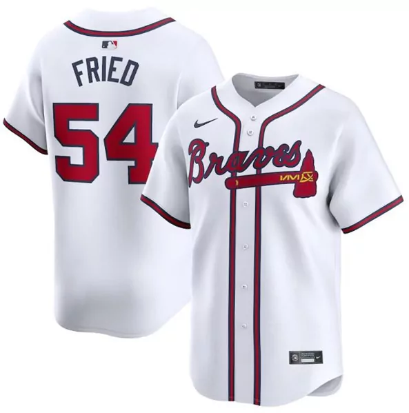Custom Mens atlanta atlanta braves 54 max fried white 2024 home stitched jersey 2104
