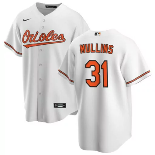 Personalized Mens baltimore orioles 31 cedric mullins white cool base stitched jersey 3414