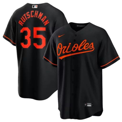 Personalized Mens baltimore orioles 35 adley rutschman black cool base stitched jersey 3481