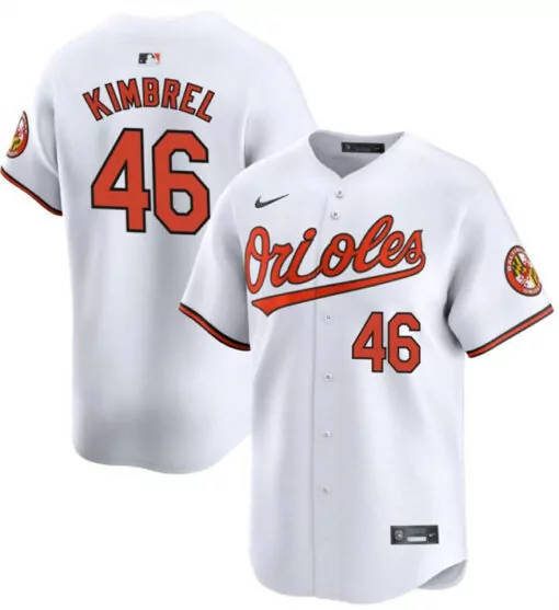 Custom Mens baltimore orioles 46 craig kimbrel white 2024 home cool base stitched jersey 4849