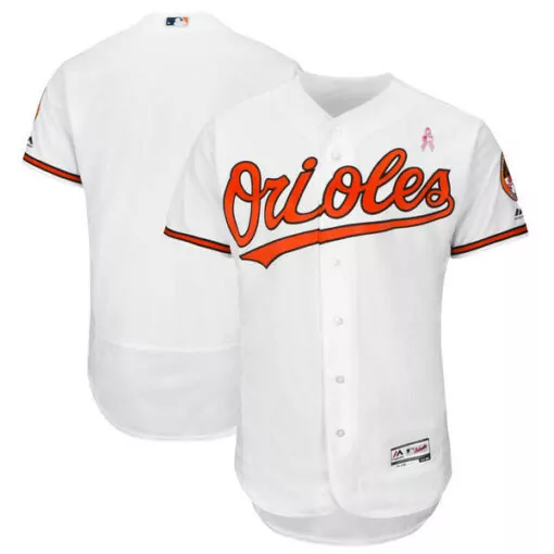 Customizable Mens baltimore orioles white 2018 mothers day flexbase stitched jersey 8288