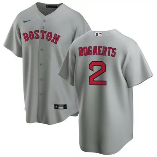 Custom Mens boston red sox 2 xander bogaerts grey cool base stitched jersey 4590