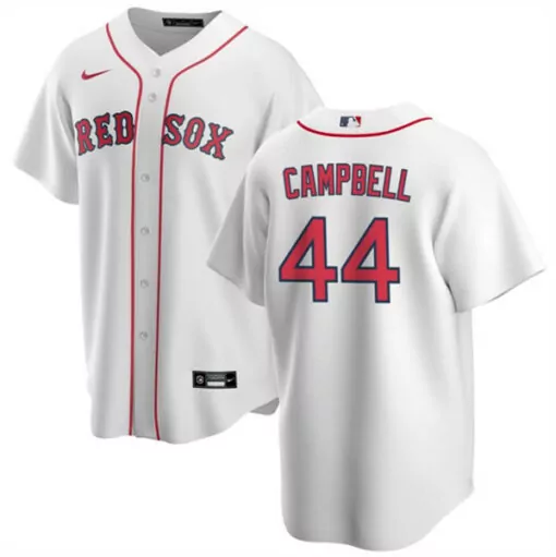 Customizable Mens boston red sox 44 isaiah campbell white cool base stitched jersey 3313