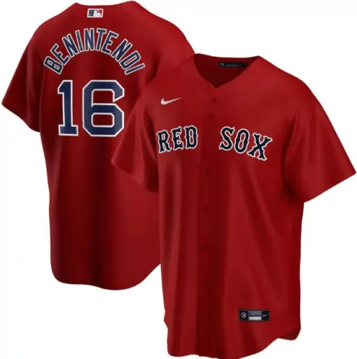 Customizable Mens boston red sox red 16 andrew benintendi cool base stitched jersey 1957