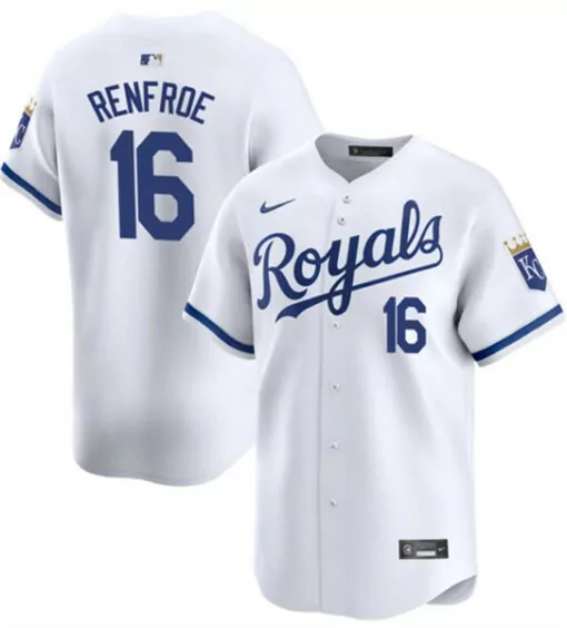 Personalized Mens kansas city royals 16 hunter renfroe white 2024 home cool base stitched jersey 2255
