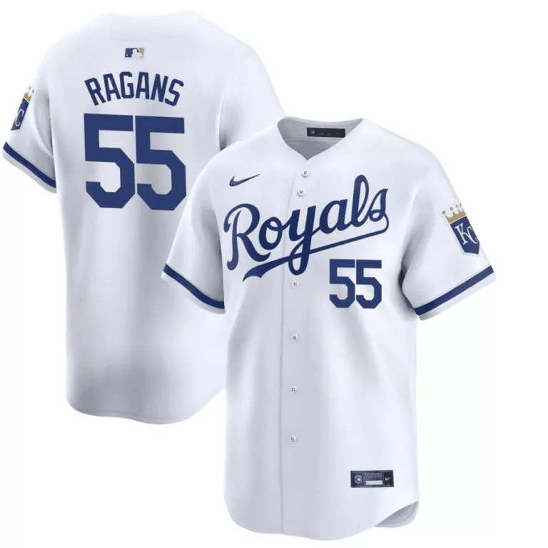 Personalized Mens kansas city royals 55 cole ragans white 2024 home cool base stitched jersey 6159