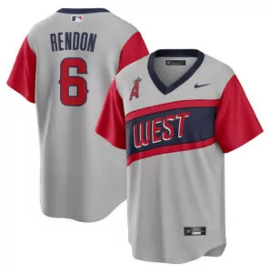 Custom Mens los angeles angels 6 anthony rendon 2021 little league classic road cool base stitched jersey 7419